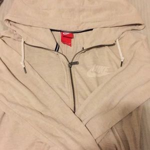 Nike jacket cream colored